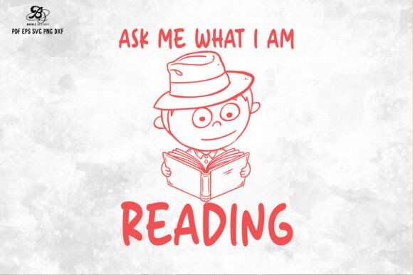 Book Quote Girl Reading Hand-Drawn SVG Review