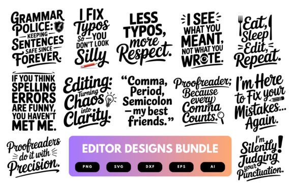 Editor SVG Bundle: Premium Graphics for Crafts & Content