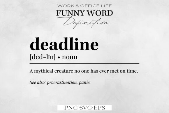Funny Office Definition SVG PNG for Graphics and Crafts