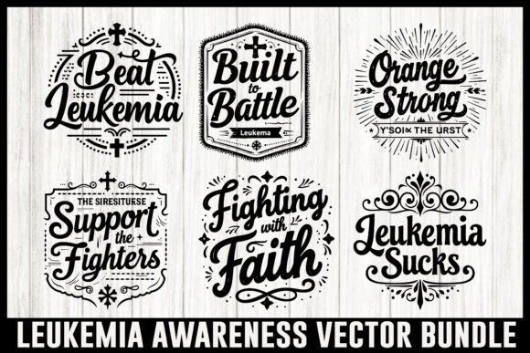 Leukemia Awareness T-shirt Bundle: A Designer's Review of Graphics and Crafts Assets