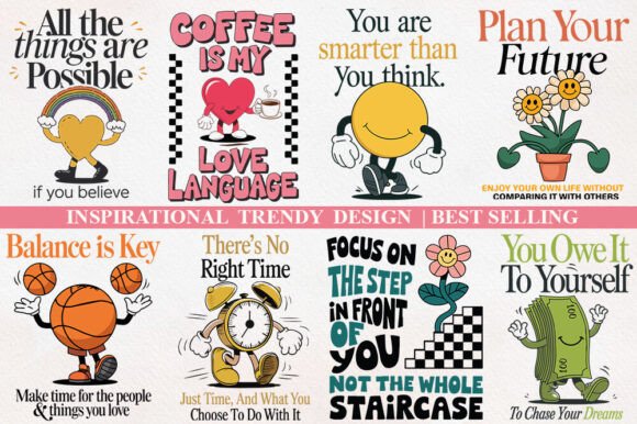 Positive Vibes Sublimation Bundle for Graphics and Crafts