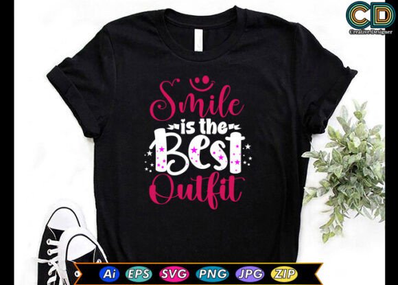 Smile is the Best Outfit Graphics for Crafts