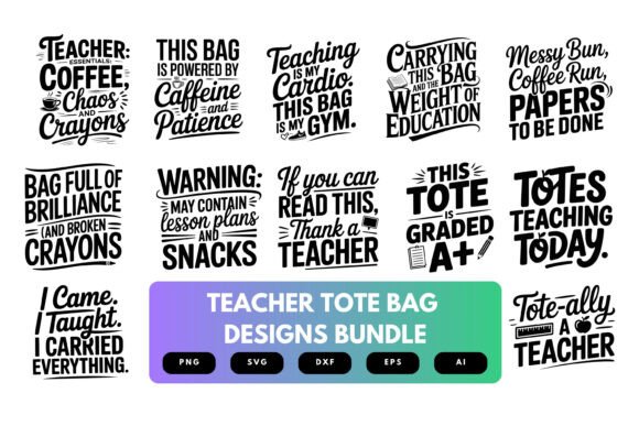 Teacher Tote Bag SVG Bundle Review